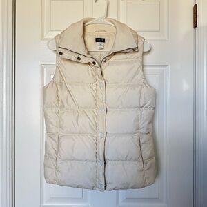 J. Crew Off-White Puffer Vest for Women
